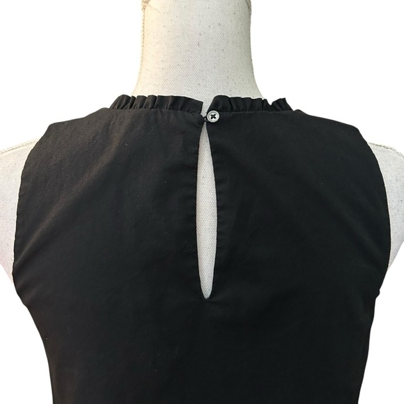 J Crew Sleeveless Tiered Cotton Blend Summer Shift Dress Women’s SZ 0 in Black - Picture 8 of 12